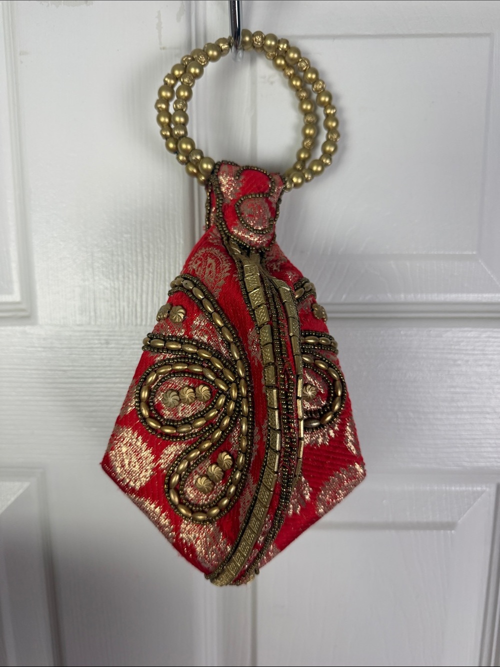 Fortune cookie clutch bag purse, batwa pouch evening bag